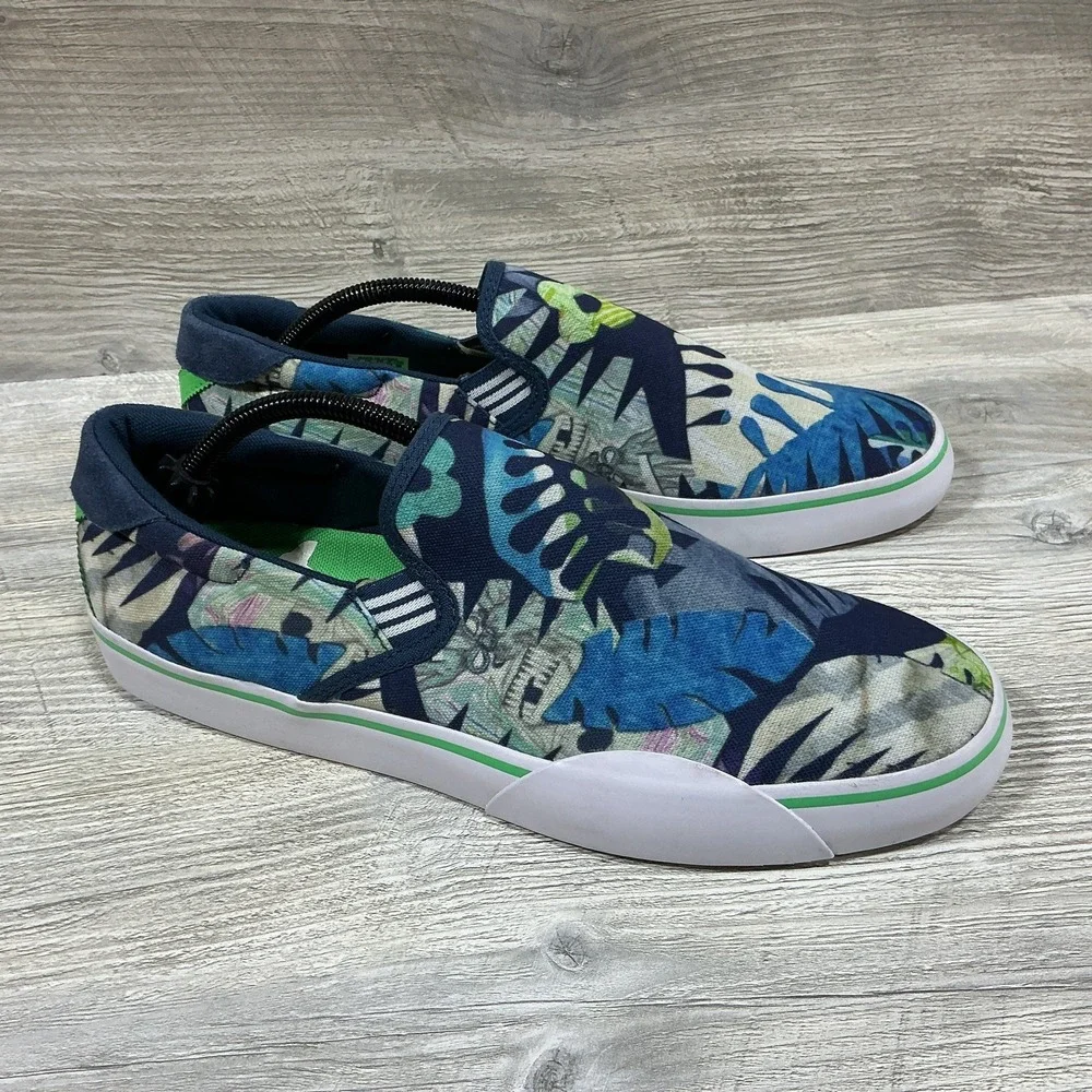 Adidas X Gonz Ghost Slip On Blue Skate Sneakers Shoes Size 11 Men's RARE
